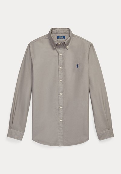 Polo Ralph Lauren CUSTOM FIT GARMENT-DYED OXFORD SHIRT - Camisa - perfect grey