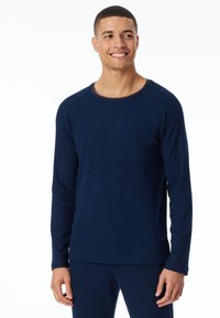 Schiesser Pyjamashirt - dunkelblau