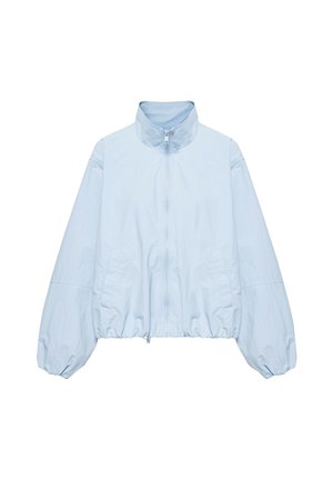 PULL&BEAR, LIGHTWEIGHT WITH HIGH NECK - BOMBER JACKET - Veste mi-saison - light blue