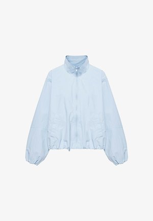 PULL&BEAR, LIGHTWEIGHT WITH HIGH NECK - BOMBER JACKET - Veste mi-saison - light blue