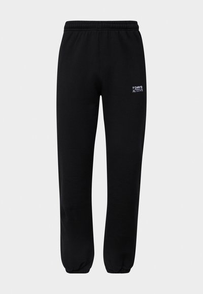 7 DAYS Active ORGANIC FITTED SWEATPANTS - Treniņtērpa apakšdaļas - black beauty