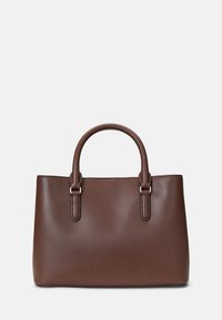Lauren Ralph Lauren LEATHER SMALL MARCY SATCHEL - Rankinė - dark mahogany
