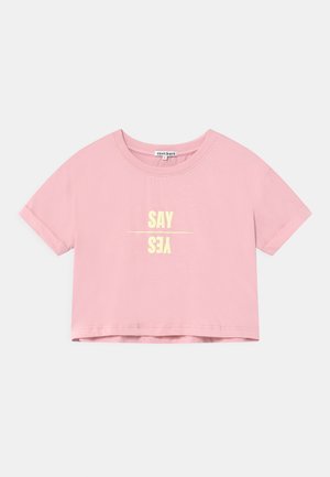 NILLE CROPPED - T-shirts med print - pink nectar