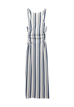 STRIPED RUSTIC ­MIDI - Šaty do práce - blue