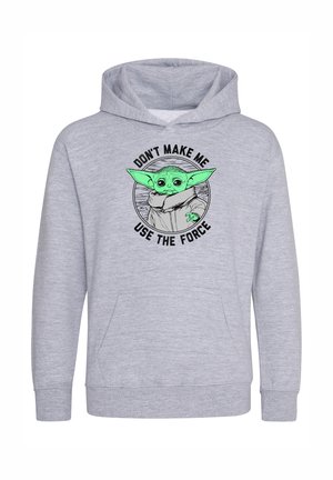 STAR WARS THE MANDALORIAN DONT MAKE ME - Felpa con cappuccio - heather grey