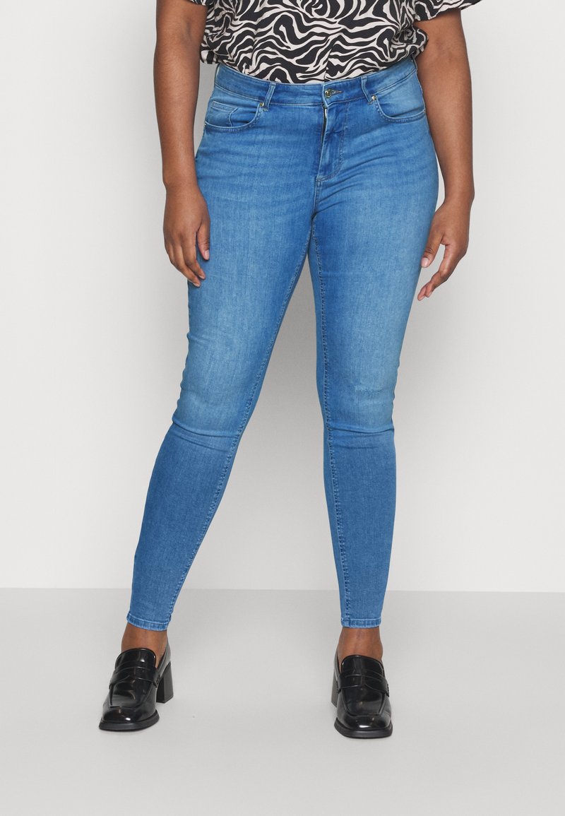 Only Carmakoma Willy jeans wide legs dark blue denim