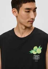 s.Oliver MIT FRONT - Top - schwarz