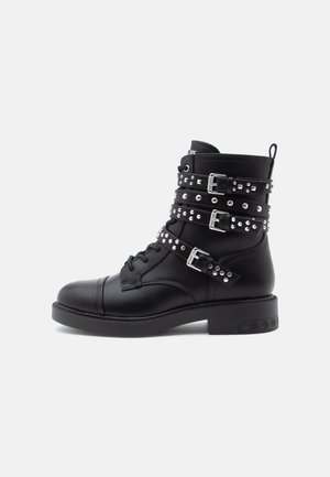 Guess FYNAL - Botine cowboy/biker - black