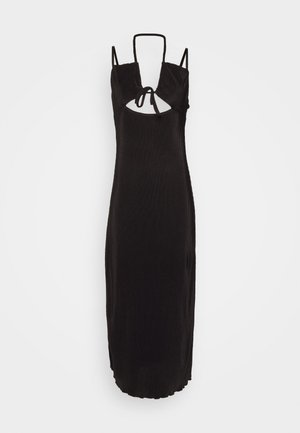 GATHERED CUT OUT DRESS - Vestido de cocktail / Vestido de festa - black
