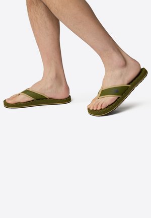 BASE CAMP - T-bar sandals - forest olive forest oli