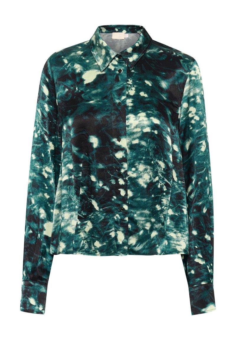 Soaked in Luxury Overhemdblouse donkergroen Soaked in Luxury Overhemdblouse donkergroen