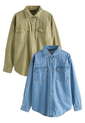 Next 2 PACK - Pogājama blūze - mid blue and khaki/green