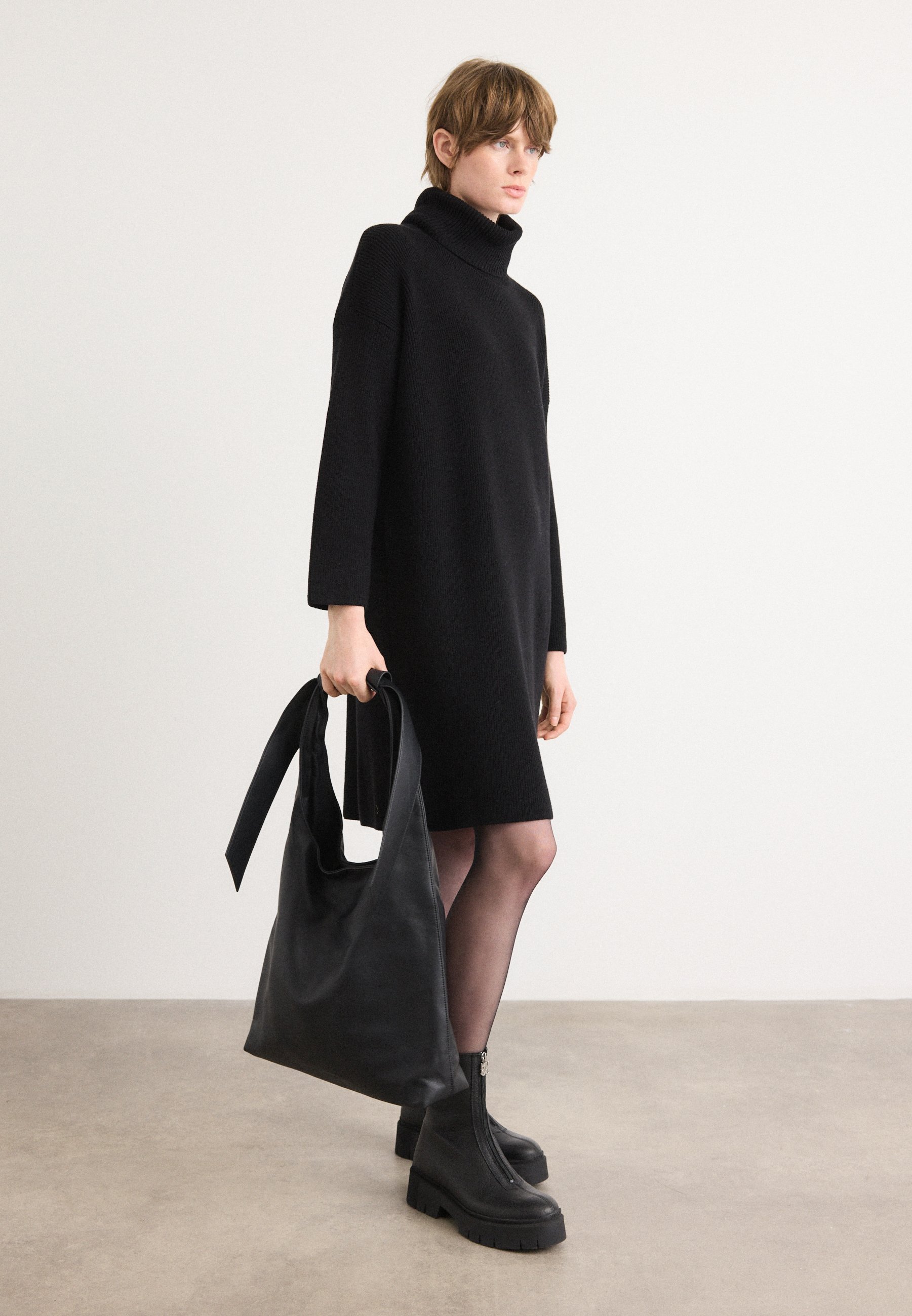 Barbour MINI DRESS - Jumper dress - black - Zalando.co.uk