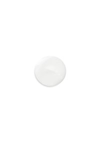 Rund, glinsende, hvit krem eller lotion med en jevn tekstur, som har en lett glans og ingen synlige mønstre eller detaljer.