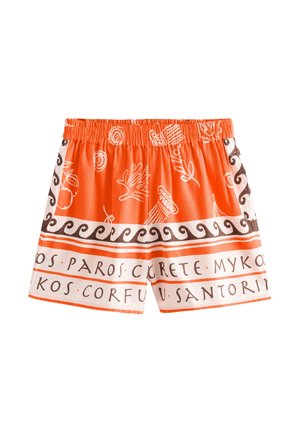 Next, Shorts - orange print