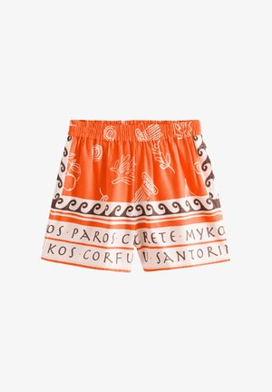 Next, Shorts - orange print