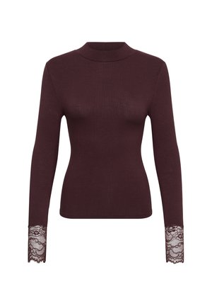 Kaffe, KAOMI TURTLENECK T-SHIRT - T-shirt à manches longues - fudge