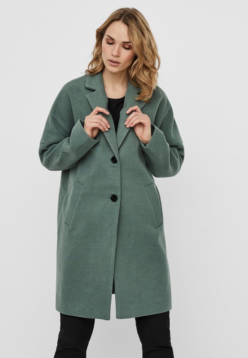 Damen Parkas | Vero Moda VERO MODA MANTEL LONG Kurzmantel laurel wreath/dunkelgrün - WG08461 Damen Parkas | Vero Moda VERO MODA MANTEL LONG Kurzmantel laurel wreath/dunkelgrün - WG08461
