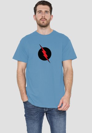 Cotton Soul, JLA REVERSE FLASH - Print T-shirt - light blue