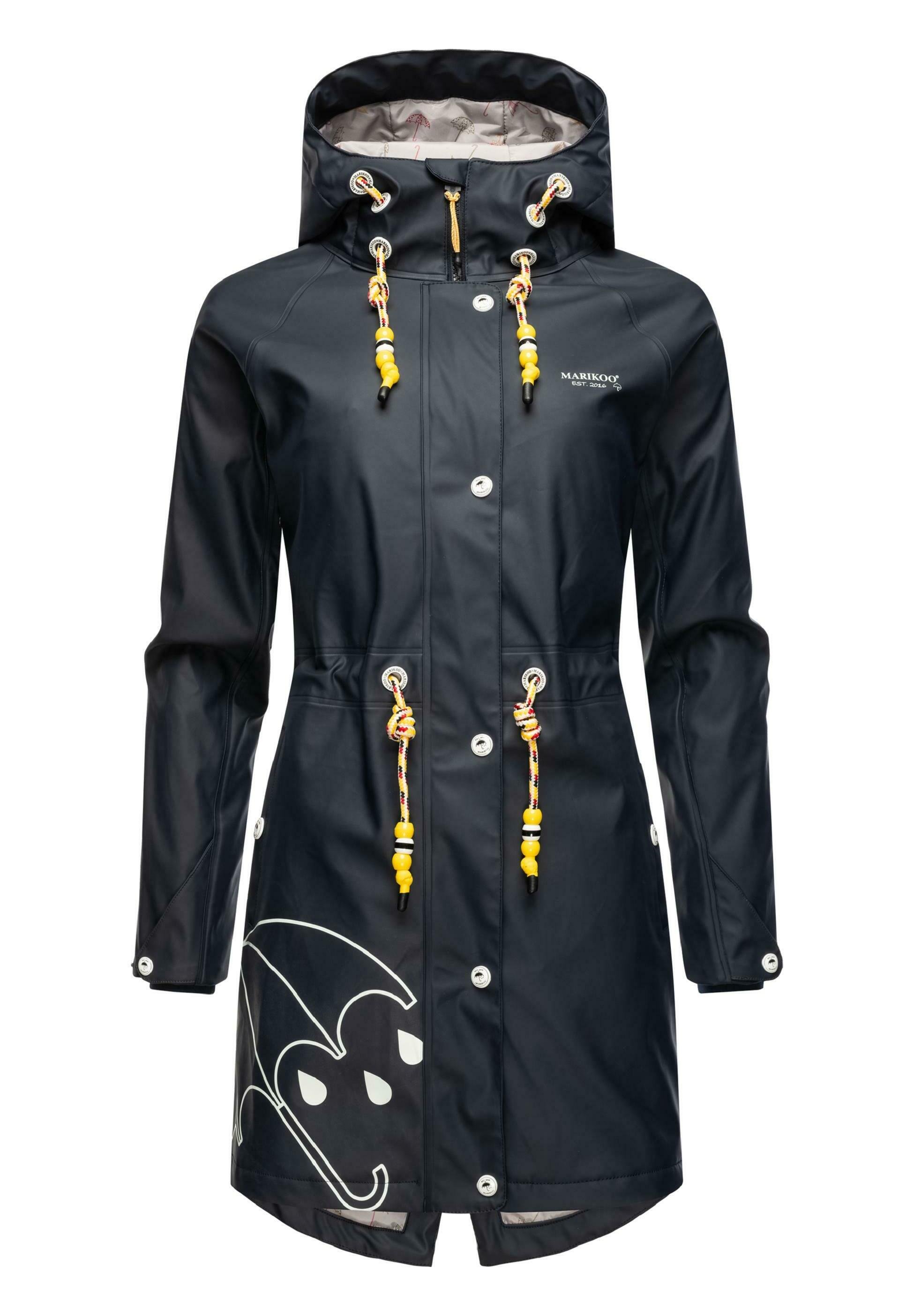 Manteau De Pluie Imperméable Doublé Navahoo Pour Femme - Longueur Mi-cuisse, Capuche, Tailles XS à 3XL - 6