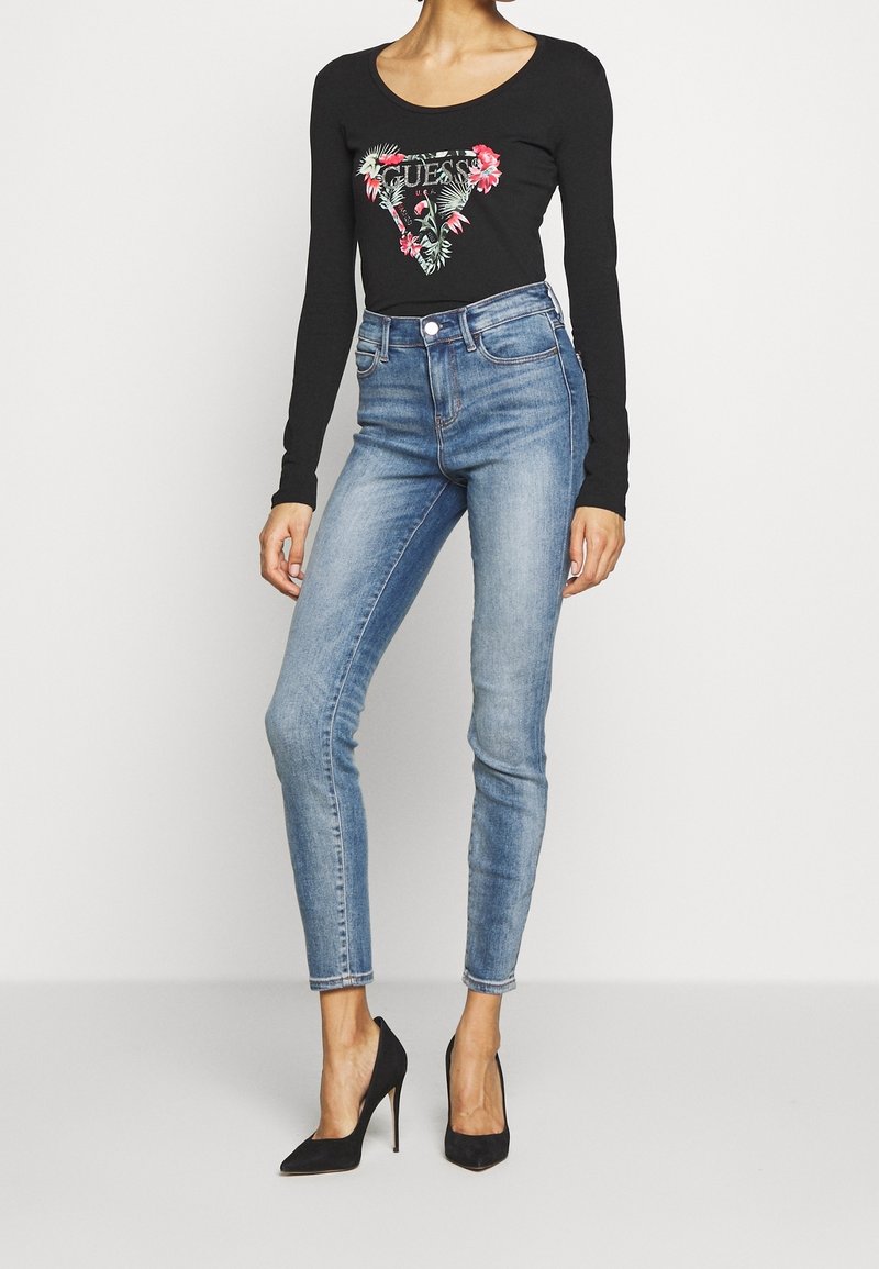 Haut Manches Longues Guess Rouge - Taille S, Occasion En Excellent état
