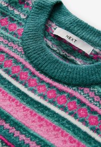 Next FAIRISLE STRIPE CREW NECK PETITE  - Džemperis - teal blue