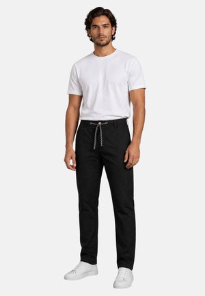 INDICODE JEANS, Trousers - schwarz