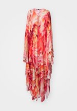 Pepe Jeans Katri – Abito Lungo Boho Donna In Viscosa – Maniche Lunghe Con Cintura Smock E Gonna Plissettata – Colore Multicolore Taglia L