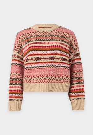 Barbour, SCOTTISH MADE OVERTON JUMPER - Pullover - raspberry