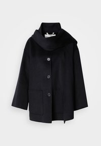 JACKET DETACHABLE SCARF PATCHED POCKETS - Κοντό παλτό - deep night blue