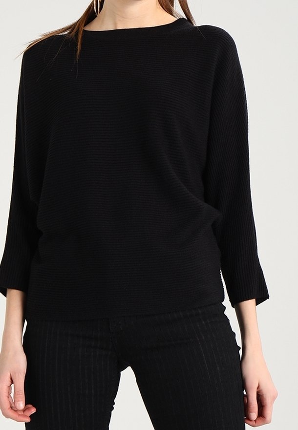 ONLY Stickad tröja - black