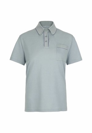 Falconeri, PIQUÉ WITH KNITTED COLLAR - Polo - light blue