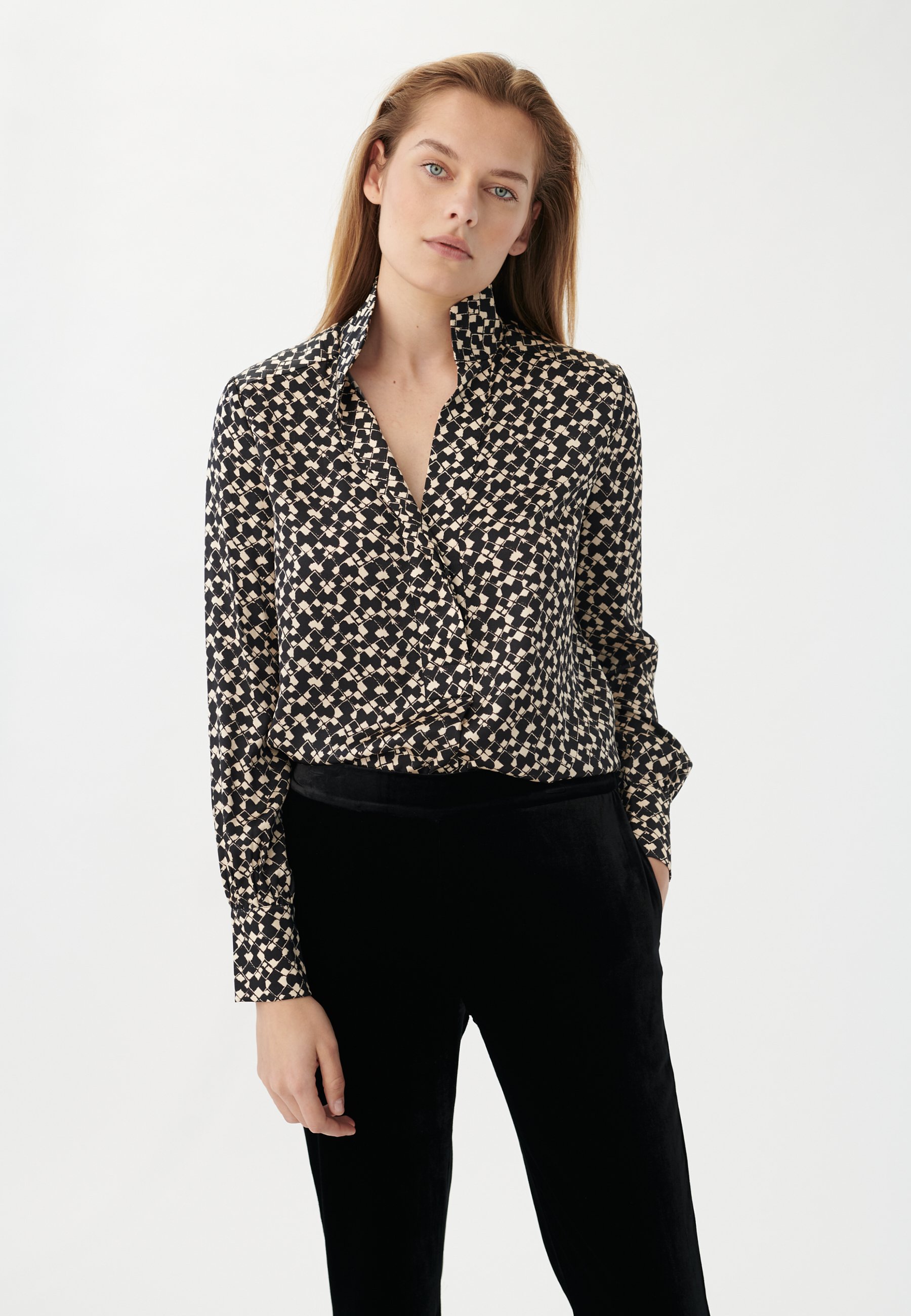 Dea Kudibal NATE - Blouse - square leche/zwart - Zalando.nl