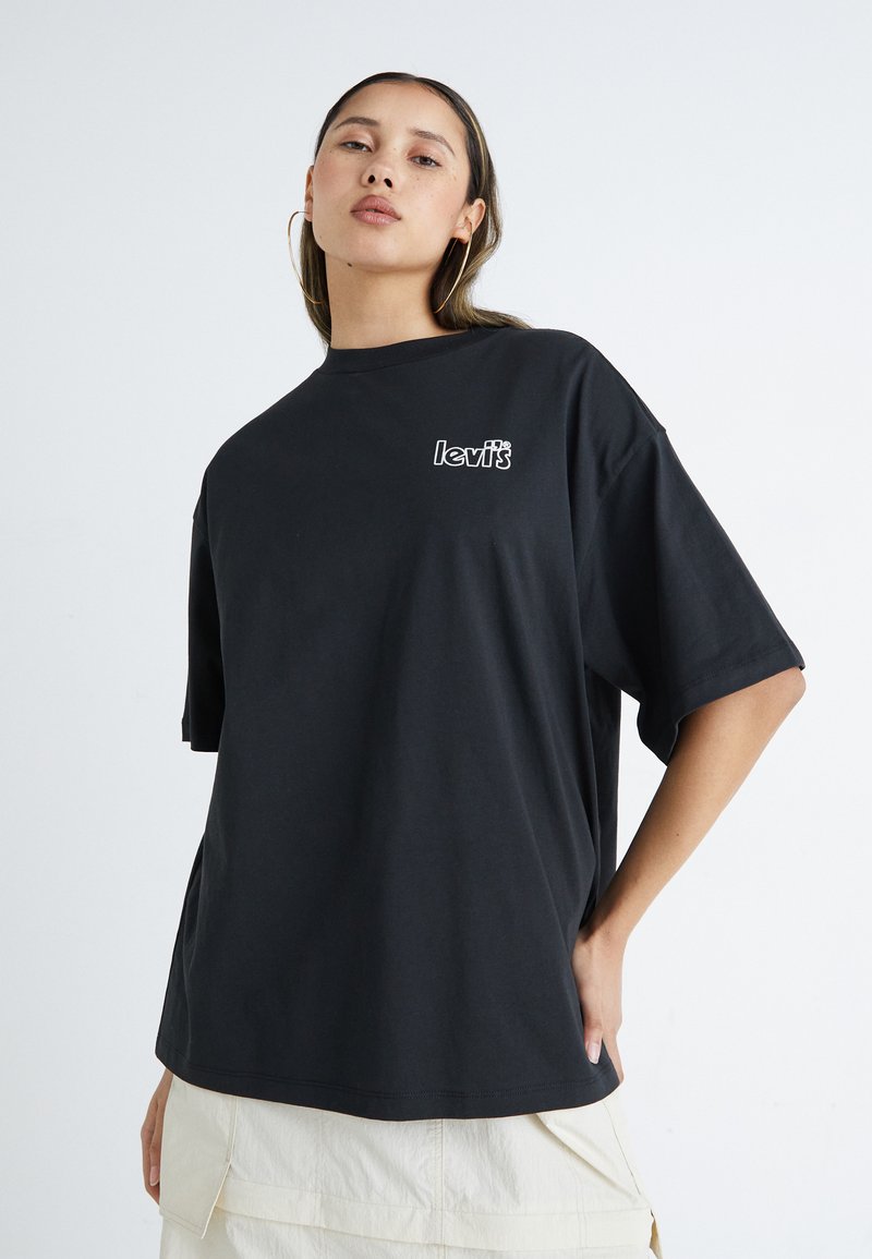 Levi's® SHORT STACK - Majica kratkih rukava s printom - caviar