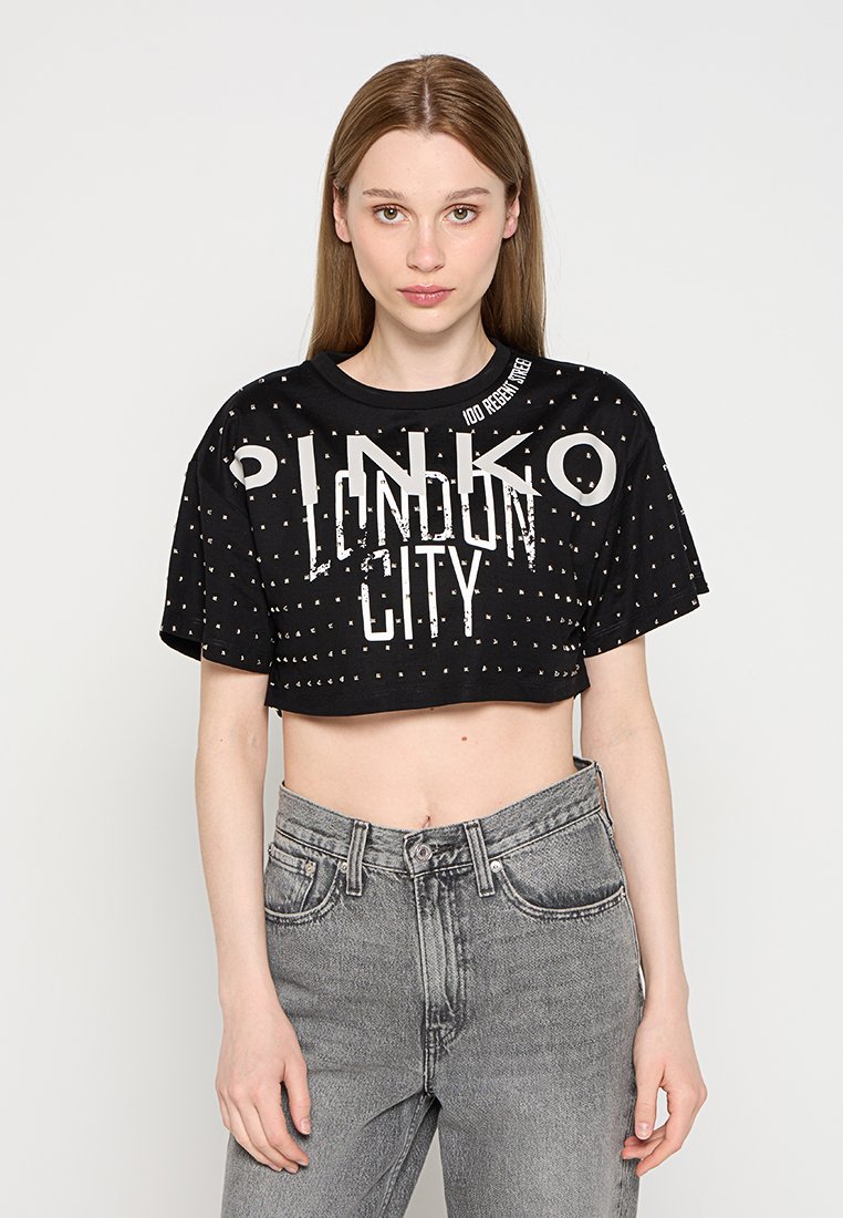 pinko T-shirt print zwart