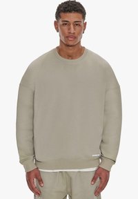 Dropsize SUPER HEAVY BLANK - Sweatshirt - stone