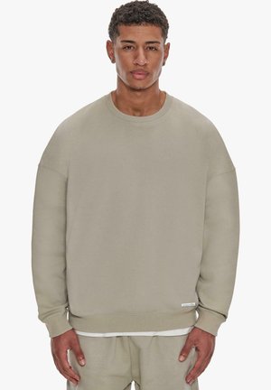 Dropsize SUPER HEAVY BLANK - Sweatshirt - stone