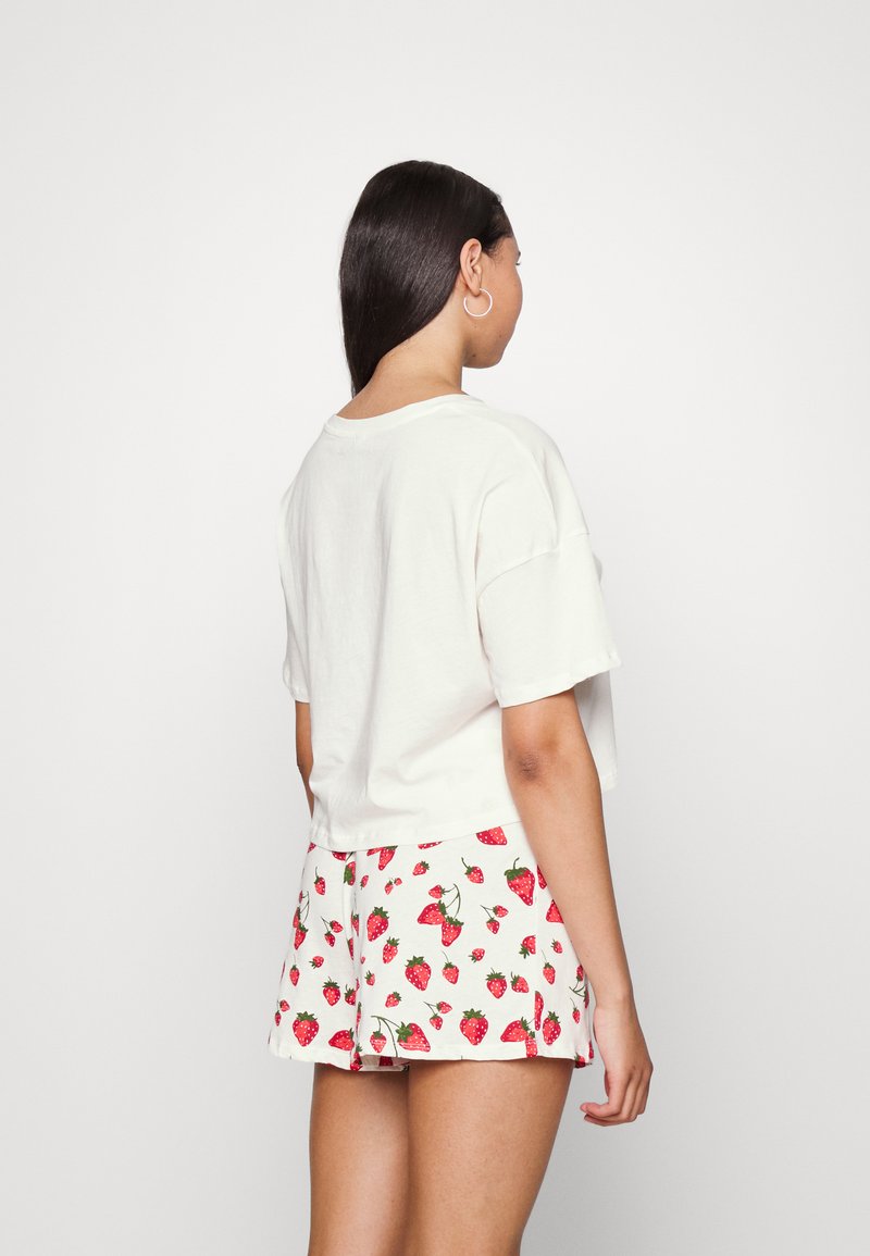 Damen Nachthemden | Lindex SHORTSSET BERRY Pyjama light white/weiß - HG74746 Damen Nachthemden | Lindex SHORTSSET BERRY Pyjama light white/weiß - HG74746