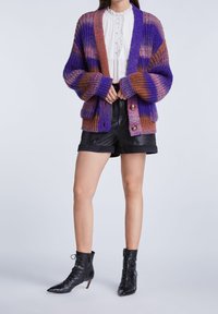 SET Strickjacke - mottled purple