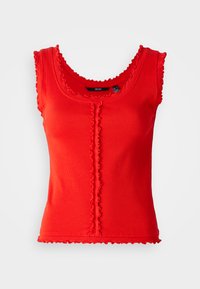 Non sélectionné, fiery red