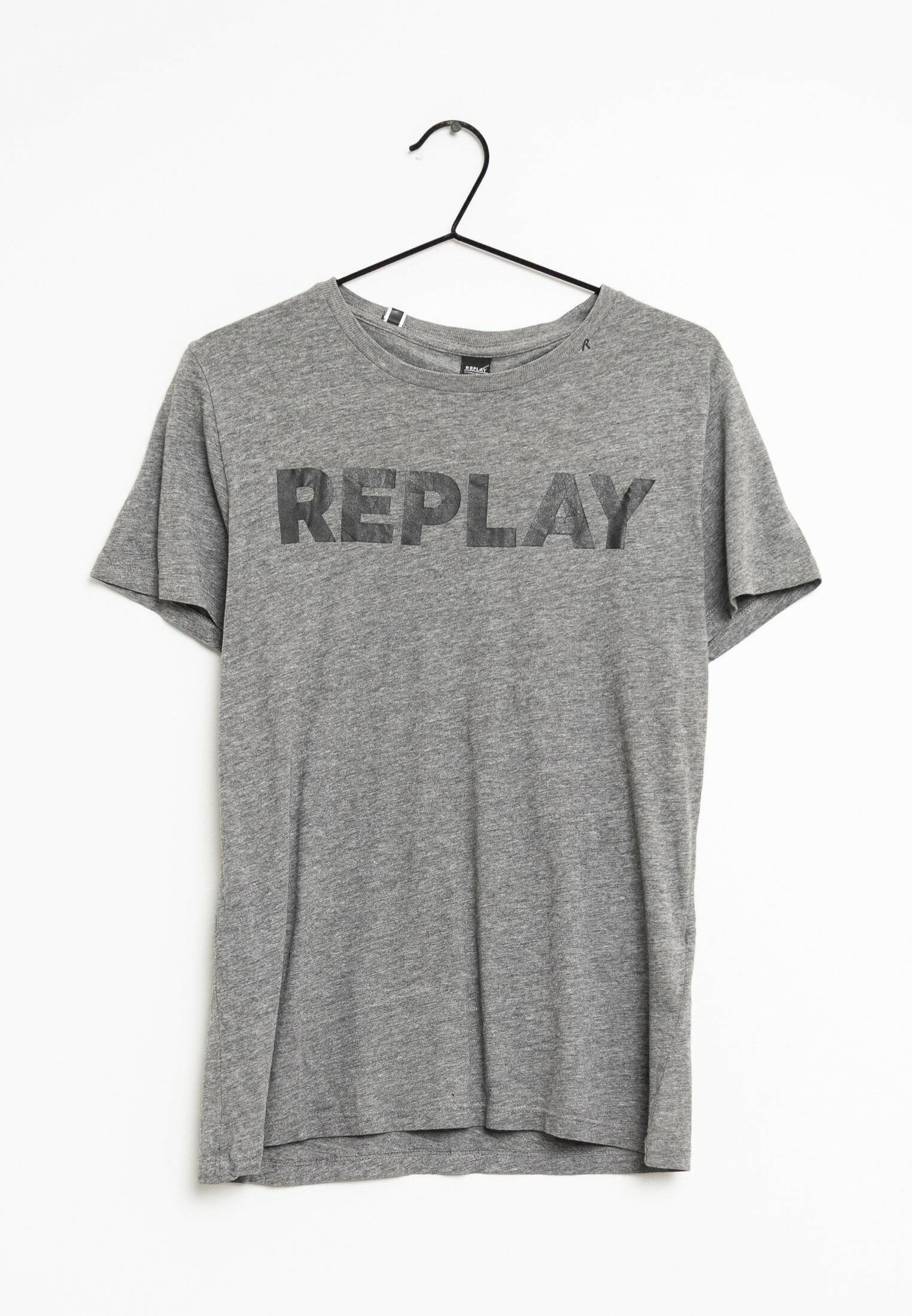 Replay Print T-shirt - grey - (Pre 