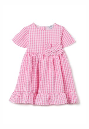 CHECKERED WITH BOW FAGOTTINO - Freizeitkleid - pink