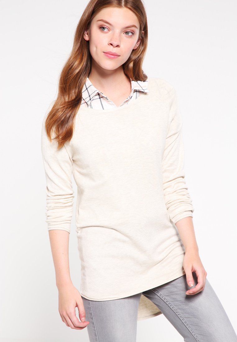 ONLY ONLMILA LACY L S LONG - Camisola - oatmeal