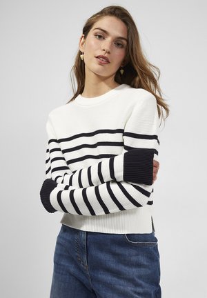 NELLE BRETON STRIPE - Jumper - summer white black