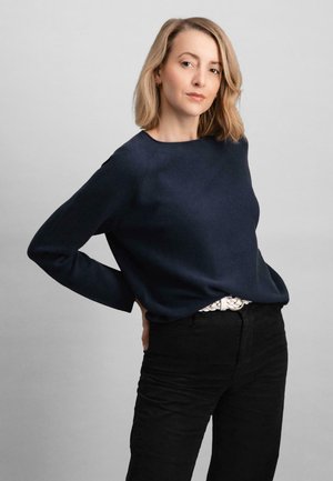 Strikkegenser - navy