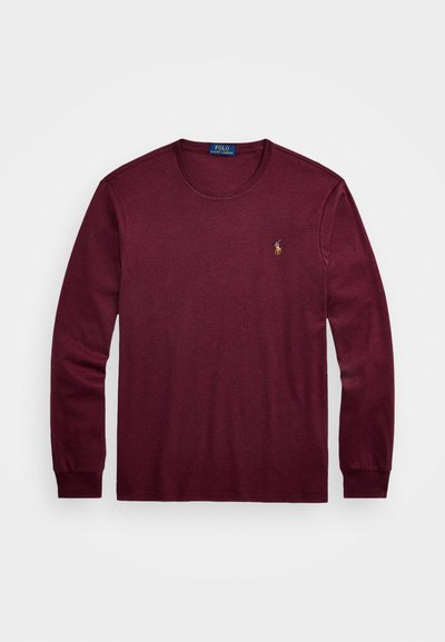 Polo Ralph Lauren LONG SLEEVE - Tops ar garām piedurknēm - spring wine heather