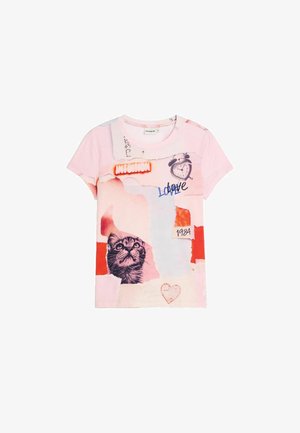 Desigual, PRINTED T-SHIRT - T-shirt imprimé - red
