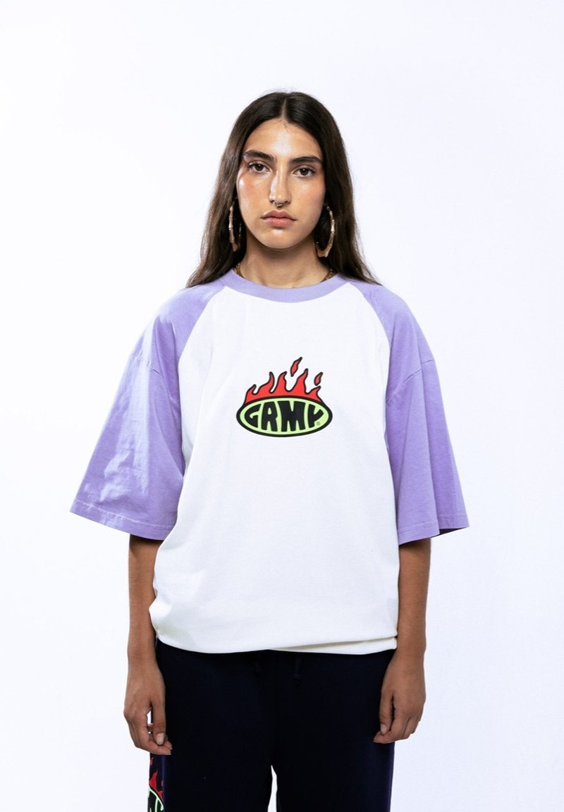 Grimey SCRATCHING MEMORIES - T-shirt print - violeta