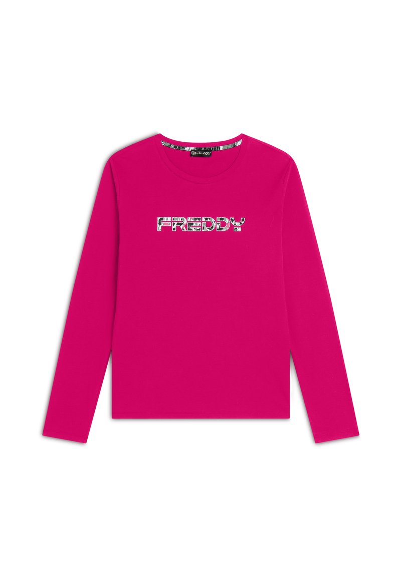 Freddy CON LOGO MACULATO - Maglietta a manica lunga - beetroot purple