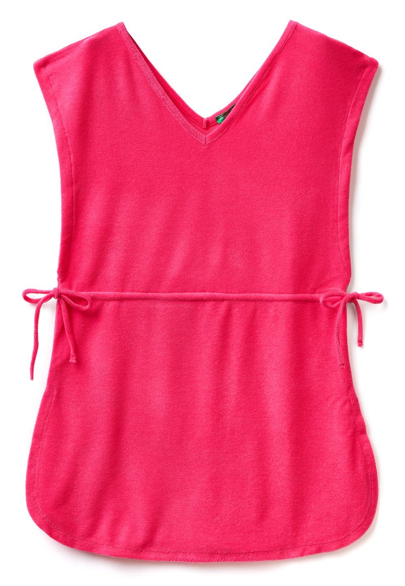 United Colors of Benetton Gebreide jurk neonroze United Colors of Benetton Gebreide jurk neonroze